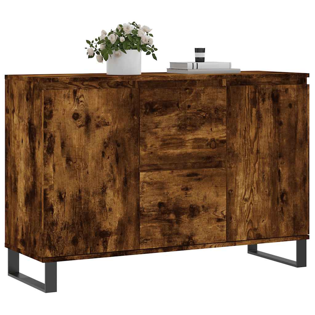 Thumbnail - vidaXL Sideboard Räuchereiche 101,5x35x70 cm Holzwerkstoff