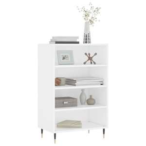 Skříň highboard bílá 57 x 35 x 90 cm kompozitní dřevo - obrázek 3