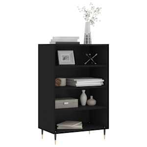 Skříň highboard černá 57 x 35 x 90 cm kompozitní dřevo - obrázek 3
