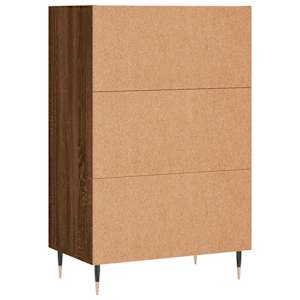 Skříň highboard hnědý dub 57 x 35 x 90 cm kompozitní dřevo - obrázek 6