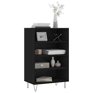 Skříň highboard černá 57 x 35 x 90 cm kompozitní dřevo - obrázek 3