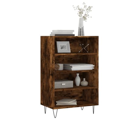 vidaXL Highboard røkt eik 57x35x90 cm konstruert tre