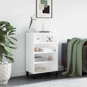 Skříň highboard bílá 57 x 35 x 90 cm kompozitní dřevo - obrázek 1