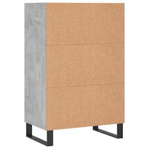 Skříň highboard betonově šedá 57 x 35 x 90 cm kompozitní dřevo - obrázek 6