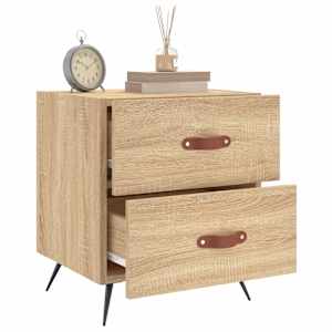 Noční stolky 2 ks dub sonoma 40 x 35 x 47,5 cm kompozitní dřevo - obrázek 3