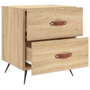 Noční stolky 2 ks dub sonoma 40 x 35 x 47,5 cm kompozitní dřevo - obrázek 8