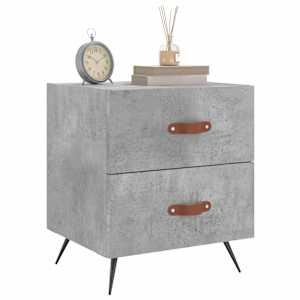 Noční stolky 2 ks betonově šedé 40x35x47,5 cm kompozitní dřevo - obrázek 4