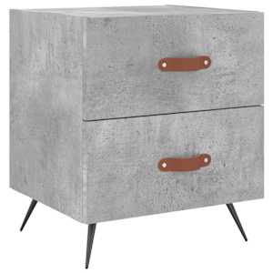 Noční stolky 2 ks betonově šedé 40x35x47,5 cm kompozitní dřevo - obrázek 5
