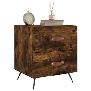 Noční stolky 2 ks kouřový dub 40x35x47,5 cm kompozitní dřevo - obrázek 4