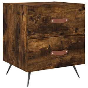 Noční stolky 2 ks kouřový dub 40x35x47,5 cm kompozitní dřevo - obrázek 5