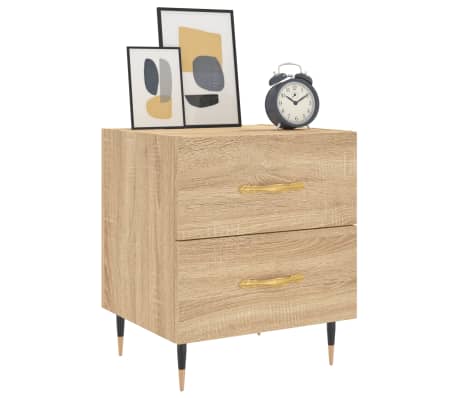 vidaXL Bedside Cabinet Sonoma Oak 40x35x47.5 cm Engineered Wood