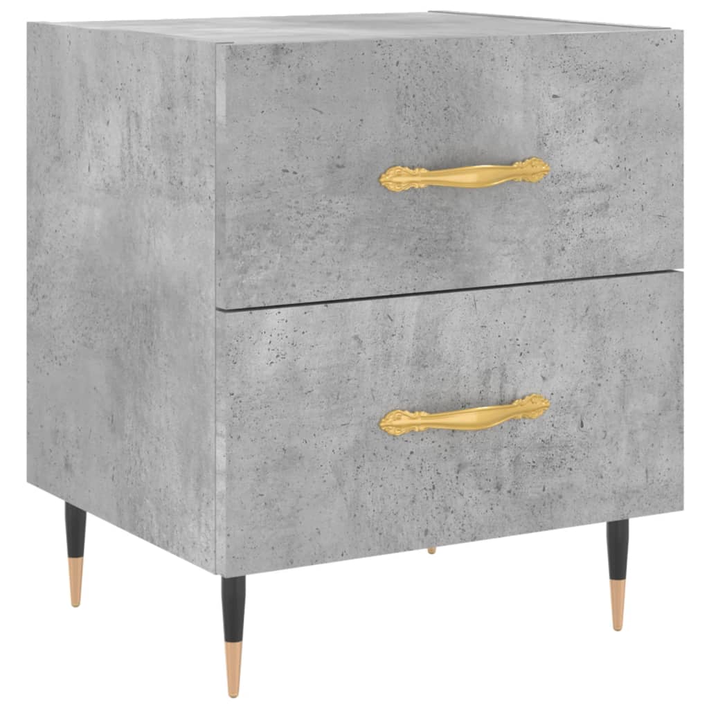 vidaXL Noční stolek betonově šedý 40 x 35 x 47,5 cm kompozitní dřevo