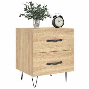 Noční stolky 2 ks dub sonoma 40 x 35 x 47,5 cm kompozitní dřevo - obrázek 4