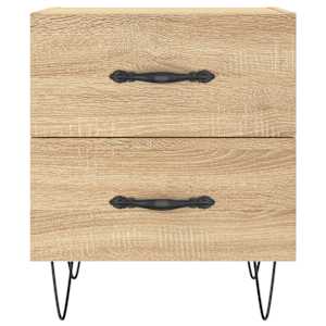 Noční stolky 2 ks dub sonoma 40 x 35 x 47,5 cm kompozitní dřevo - obrázek 6