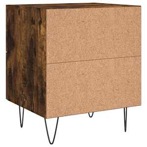 Noční stolky 2 ks kouřový dub 40x35x47,5 cm kompozitní dřevo - obrázek 9
