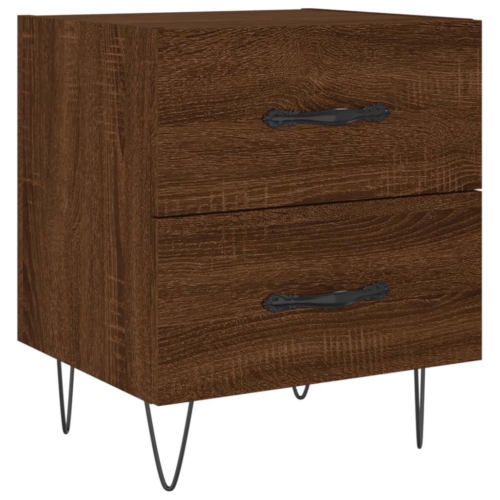 E-shop vidaXL Nočný stolík hnedý dub 40x35x47,5 cm kompozitné drevo