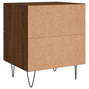 Noční stolky 2 ks hnědý dub 40 x 35 x 47,5 cm kompozitní dřevo - obrázek 9