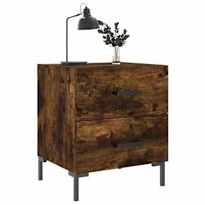 Noční stolky 2 ks kouřový dub 40x35x47,5 cm kompozitní dřevo - obrázek 3