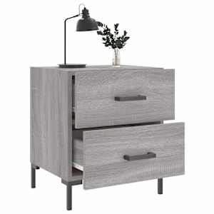 Noční stolky 2 ks šedé sonoma 40x35x47,5 cm kompozitní dřevo - obrázek 4