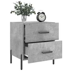 Noční stolky 2 ks betonově šedé 40x35x47,5 cm kompozitní dřevo - obrázek 4