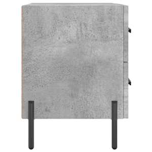 Noční stolky 2 ks betonově šedé 40x35x47,5 cm kompozitní dřevo - obrázek 7