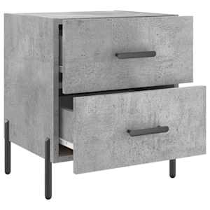 Noční stolky 2 ks betonově šedé 40x35x47,5 cm kompozitní dřevo - obrázek 8