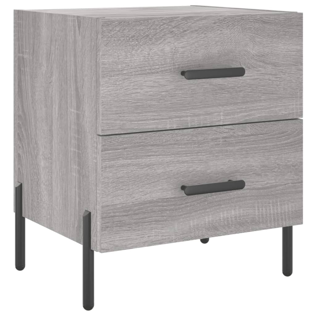 vidaXL Noční stolek šedý sonoma 40 x 35 x 47,5 cm kompozitní dřevo
