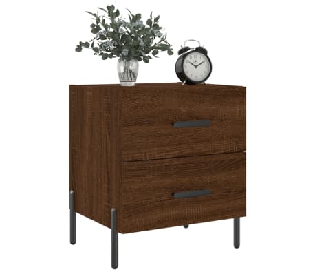 vidaXL Nachttisch Braune Eiche 40x35x47,5 cm Holzwerkstoff