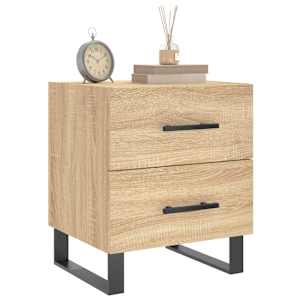 vidaXL Nachttische 2 Stk. Sonoma-Eiche 40x35x47,5 cm Holzwerkstoff
