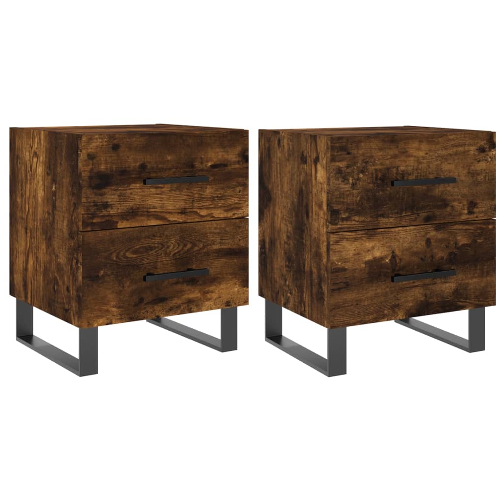 vidaXL Noční stolky 2 ks kouřový dub 40x35x47,5 cm kompozitní dřevo