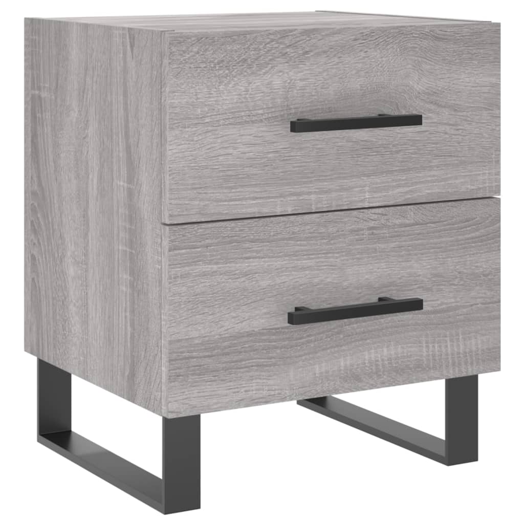 vidaXL Noční stolek šedý sonoma 40 x 35 x 47,5 cm kompozitní dřevo