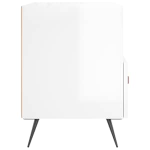 Noční stolky 2 ks lesklé bílé 40x35x47,5 cm kompozitní dřevo - obrázek 7
