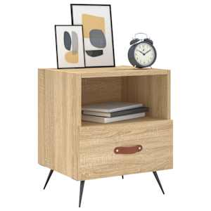 Noční stolky 2 ks dub sonoma 40 x 35 x 47,5 cm kompozitní dřevo - obrázek 3