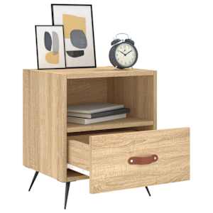 Noční stolky 2 ks dub sonoma 40 x 35 x 47,5 cm kompozitní dřevo - obrázek 4