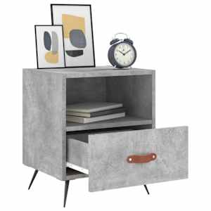 Noční stolky 2 ks betonově šedé 40x35x47,5 cm kompozitní dřevo - obrázek 4