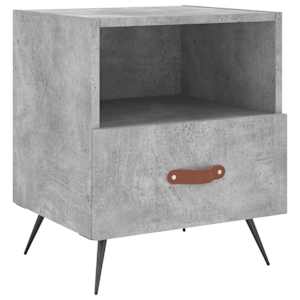 Noční stolky 2 ks betonově šedé 40x35x47,5 cm kompozitní dřevo - obrázek 5