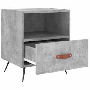 Noční stolky 2 ks betonově šedé 40x35x47,5 cm kompozitní dřevo - obrázek 8