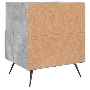Noční stolky 2 ks betonově šedé 40x35x47,5 cm kompozitní dřevo - obrázek 9