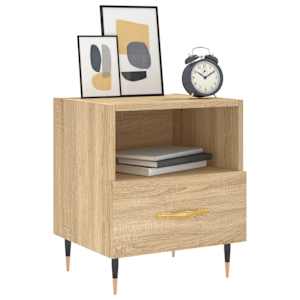 Noční stolky 2 ks dub sonoma 40 x 35 x 47,5 cm kompozitní dřevo - obrázek 3