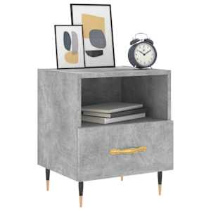 Noční stolky 2 ks betonově šedé 40x35x47,5 cm kompozitní dřevo - obrázek 3