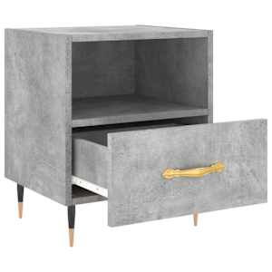 Noční stolky 2 ks betonově šedé 40x35x47,5 cm kompozitní dřevo - obrázek 7