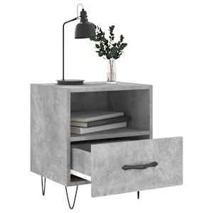 Noční stolky 2 ks betonově šedé 40x35x47,5 cm kompozitní dřevo - obrázek 3