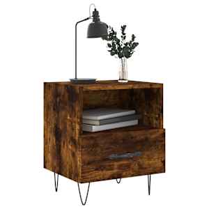 Noční stolky 2 ks kouřový dub 40x35x47,5 cm kompozitní dřevo - obrázek 4