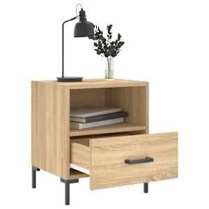 vidaXL Κομοδίνα 2 τεμ. Sonoma Δρυς 40 x 35 x 47,5 εκ. Επεξεργ. Ξύλο
