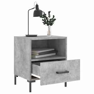 Noční stolky 2 ks betonově šedé 40x35x47,5 cm kompozitní dřevo - obrázek 3