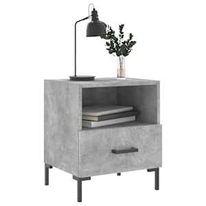 Noční stolky 2 ks betonově šedé 40x35x47,5 cm kompozitní dřevo - obrázek 4