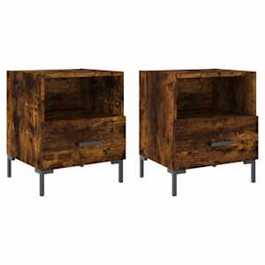 Noční stolky 2 ks kouřový dub 40x35x47,5 cm kompozitní dřevo - obrázek 2