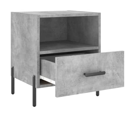 vidaXL Noćni ormarić boja betona 40 x 35 x 47,5 cm konstruirano drvo