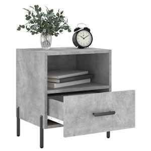 Noční stolky 2 ks betonově šedé 40x35x47,5 cm kompozitní dřevo - obrázek 3