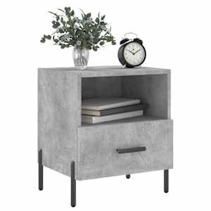 Noční stolky 2 ks betonově šedé 40x35x47,5 cm kompozitní dřevo - obrázek 4